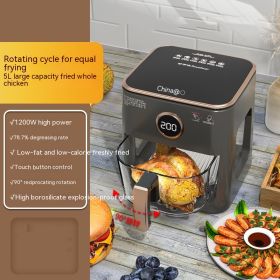 Full-automatic Large-capacity Visual Panoramic Air Fryer (Option: Rotating touch-UK)