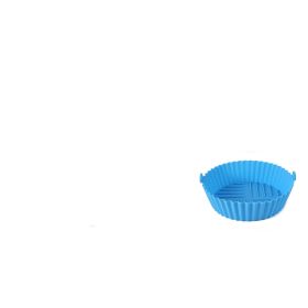 Edible Silicon Round Air Fryer Tray (Option: Blue-S)