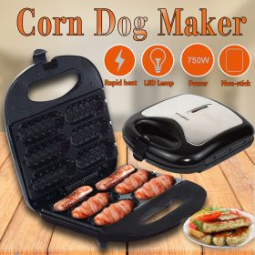 Home Hot Dog Roast Sausage Frying Machine Kitchen Gadgets (Option: Black-AU)