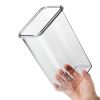 1pc Portable Plastic Food Storage Box; Clear Cereal Storage Containers With Lids; Large Kitchen Storage Containers